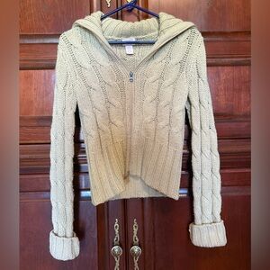 Arizona Jean Company Cable Knit Cardigan - Cream
